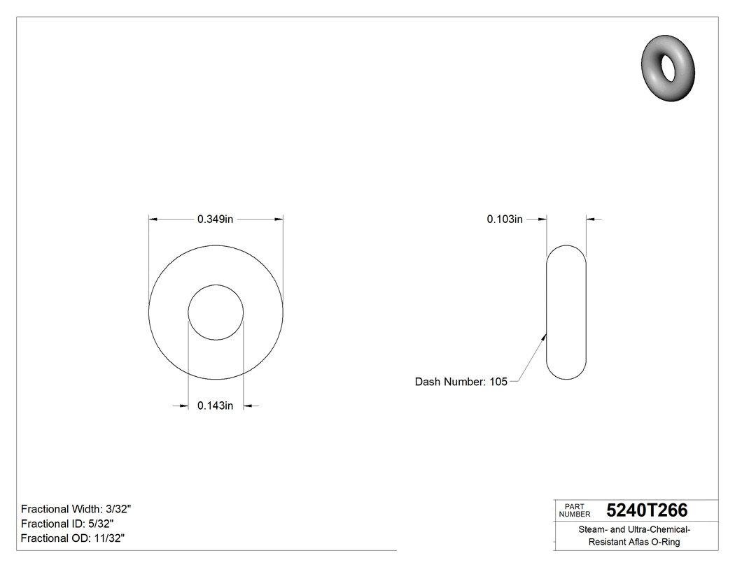 Technical drawing - 5240T266